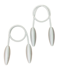 2PC Fine Twist Wrap Curtain Tiebacks - White