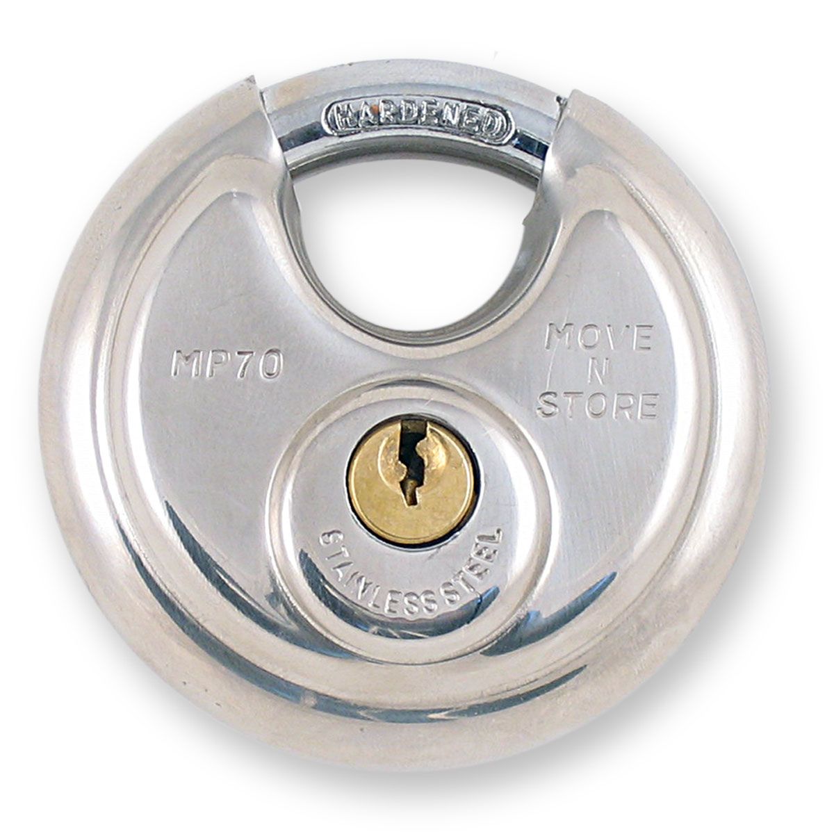 Stainless Steel Heavy Duty Disc Padlock Diskus Type - 90mm