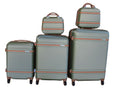 5 Suitcases Travel Trolley Luggage Set - Light Green