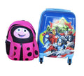 Marvel Avengers Kids Rolling Suitcase - Blue Hard Shell + kid bag