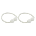 Matoc Magnetic Curtain Rope Tieback with Pearl End - Cream