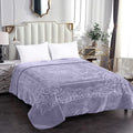 Rainbow - Luxury Mink Blanket 230x200cm - Warm Winter Fleece - Purple Haze