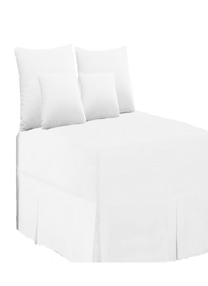 5 Piece White Bed Sheet Set - Queen