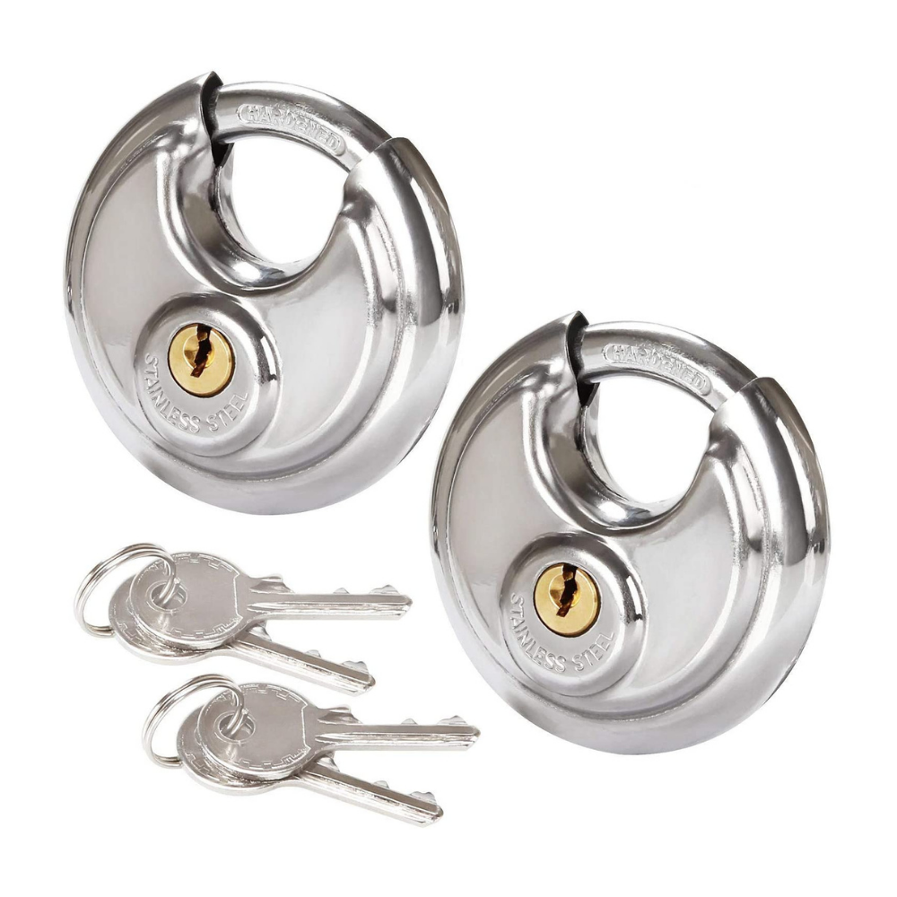 2 x Padlock Diskus Type - 90mm Pad Lock