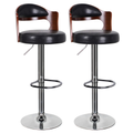 Bar Stools / Kitchen / Cafe Swivel Chairs ���Set of 2- Black / Brown Colours