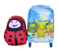 Pokémon Kids Suitcase & Red Ladybug Backpack Set - Travel Combo