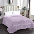 Rainbow - Luxury Mink Blanket 230x200cm - Warm Winter Fleece - Soft Lilac