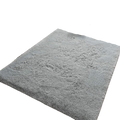 Grey Washable Fluffy Rug