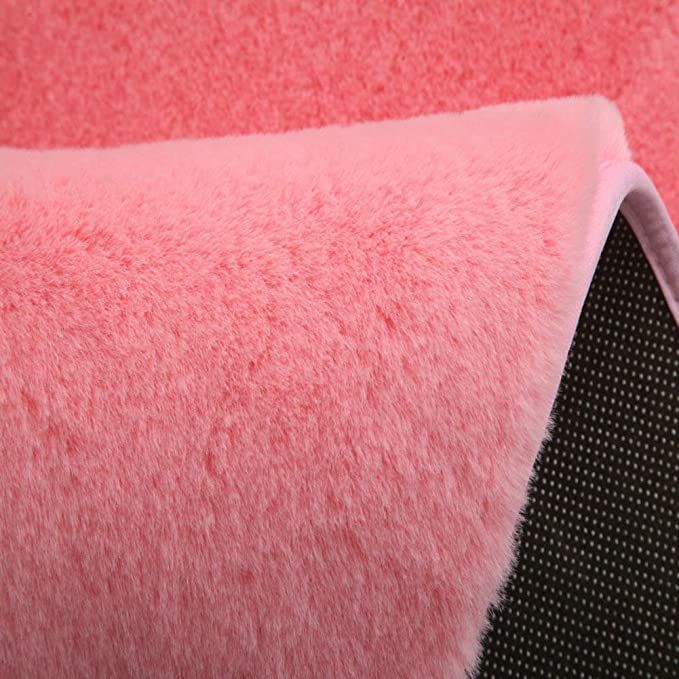Ultra Soft Fur Rug/ Carpet Floor Mat(100cm by 140cm) - Pink