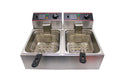 Royale 5000W Commercial 12 Liter Double Tank Stainless Steel Deep Fryer