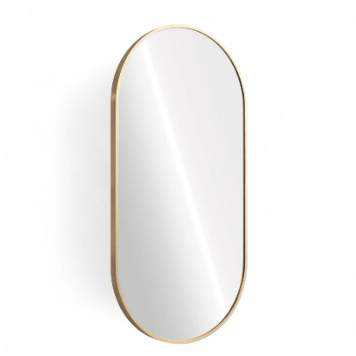 SMTE - Arched Rectangle Mirror Gold Frame 60 x 80 cm