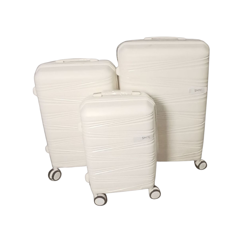 SMTE Unbreakable PP Hardshell Luggage Set - 3-Piece