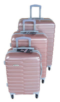 Mooistar Travel Luggage 3 Piece Suitcases Spinner - Rose Gold