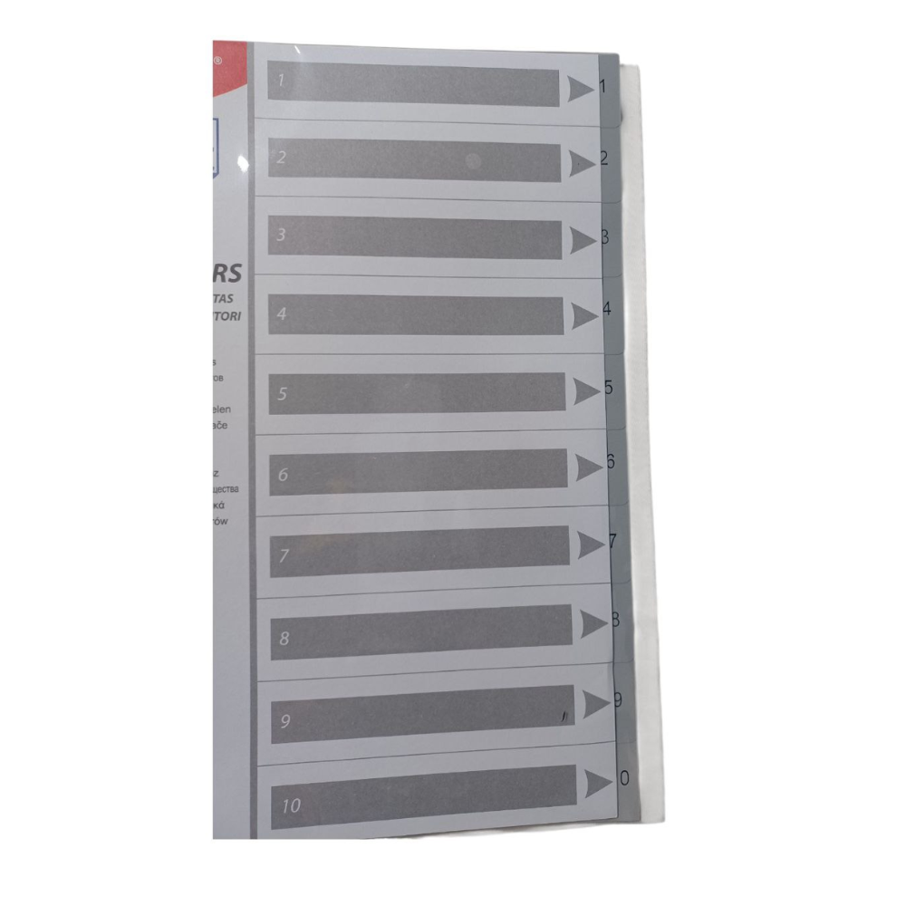 11 Hole Dividers for Binders A4 Set of 2
