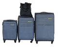 Galaxia 3-Piece Soft-Sided Luggage Set with Canvas Tote Bag - Lightweight