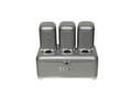 Bread Bin With Tea Coffee Sugar Canister Set - Retro 4 Piece - Grey & Silver