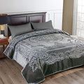 Camel - Luxury Mink Blanket 220x200cm - Warm Winter Fleece - Liquid Grey