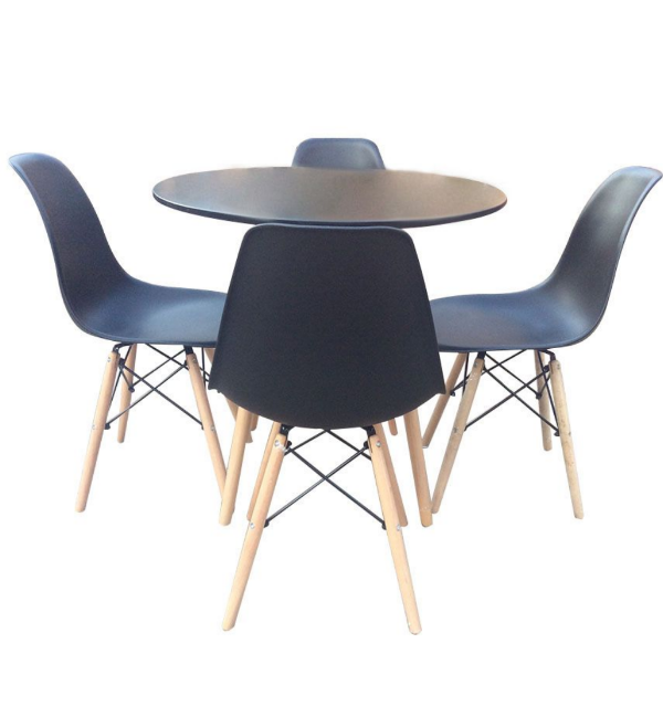 Round Table Set - Black
