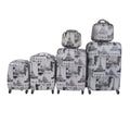 Luxury PC Travel Luggage 6 Piece - Pink - Black