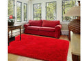Red Shaggy Fluffy Rug(200x150cm)