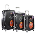 Lightweight Luggage Set - Black - 3 Piece