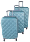 3 Piece Mooistar 29 inch Travel Luggage Suitcase Bag Set - Aqua Green