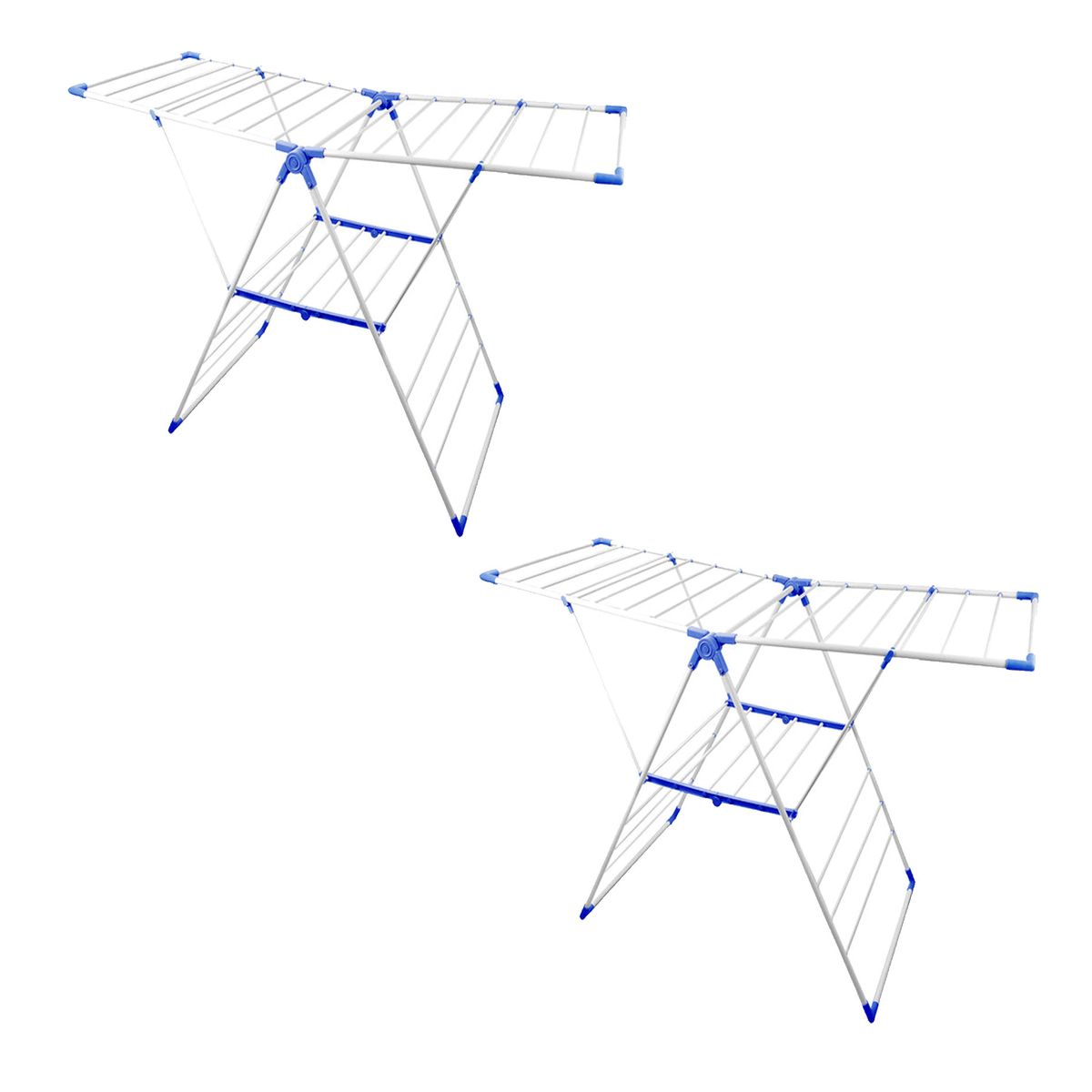 2x Foldable Laundry Drying Rack Clothes Stand Multi Hanging