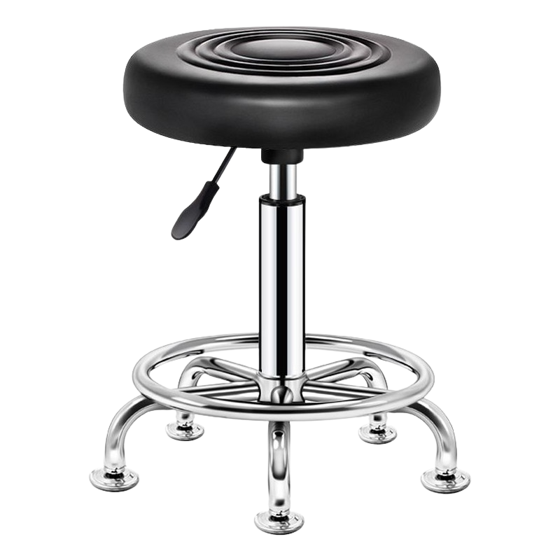 360 Degree Rotation Saloon Stool - Black