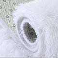 Large Light Shaggy Fluffy Carpets(1.6m x 2.25m) - White
