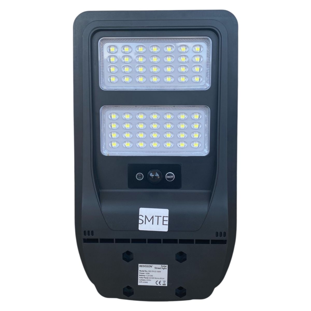 SMTE - 100W PIR Sensor LED Street Light Outdoor Floodlight - 6500K