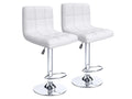 Bar Stools / Kitchen Counter Breakfast Chairs - Set of Two - White Colour