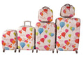 Luxury PC Travel Luggage - 6 Piece - Hot Air Balloon