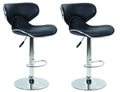 Bar Stools / Breakfast Kitchen Breakfast Chairs - Set of Two – Black Colour