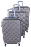 3 Piece Mooistar 29 inch Travel Luggage Suitcase Bag Set - Brown