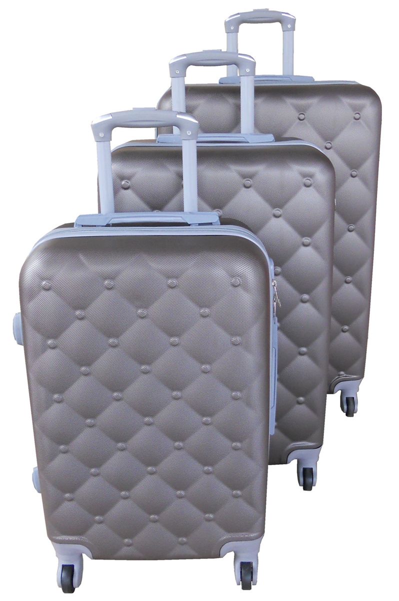 3 Piece Mooistar 29 inch Travel Luggage Suitcase Bag Set - Brown