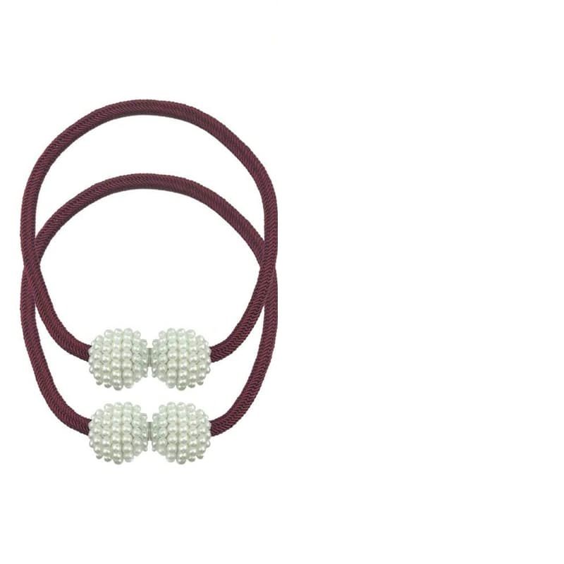 Strong Magnetism Curtain Tie Backs - Red