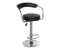 Broadway - Modern PU Leather Barstool - Black