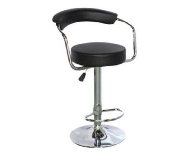 Broadway - Modern PU Leather Barstool - Black
