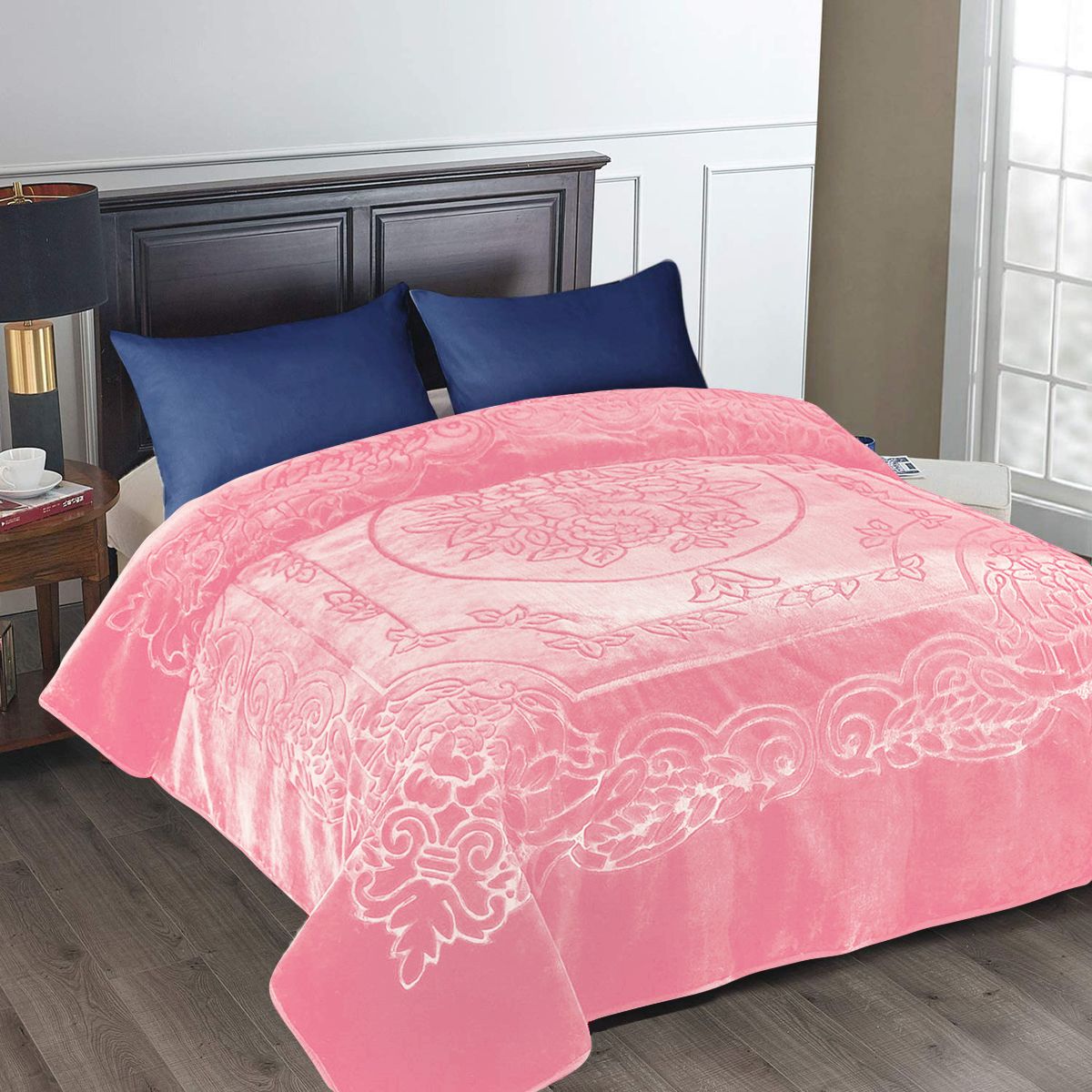 Camel - Luxury Mink Blanket 220x200cm - Warm Winter Fleece - Marshmallow Pink