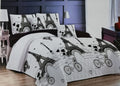 5 Piece Quilt Set Eiffel Tower Bedspread Set - Queen