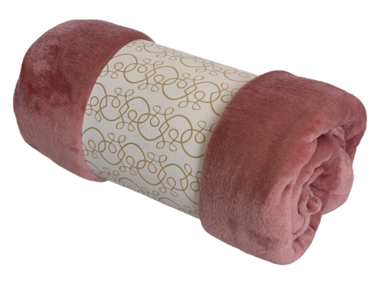 Super Soft Bedding Throw 180x200cm - Baby Pink