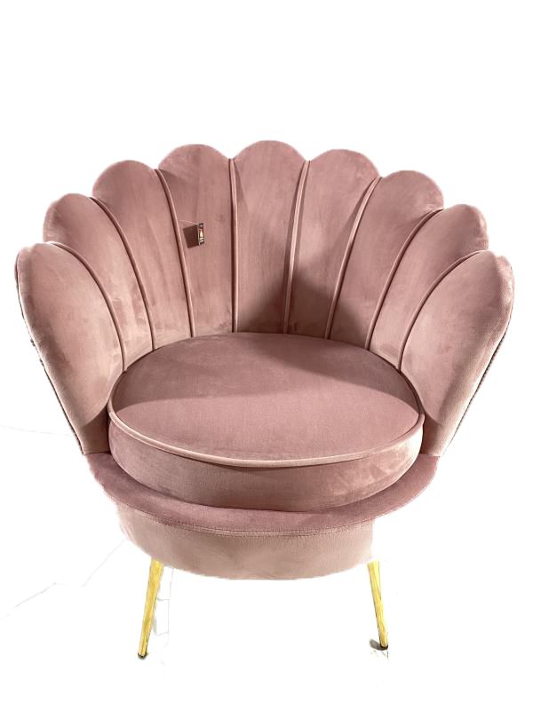 Tulip Sofa Chair Gold Legs - Mink