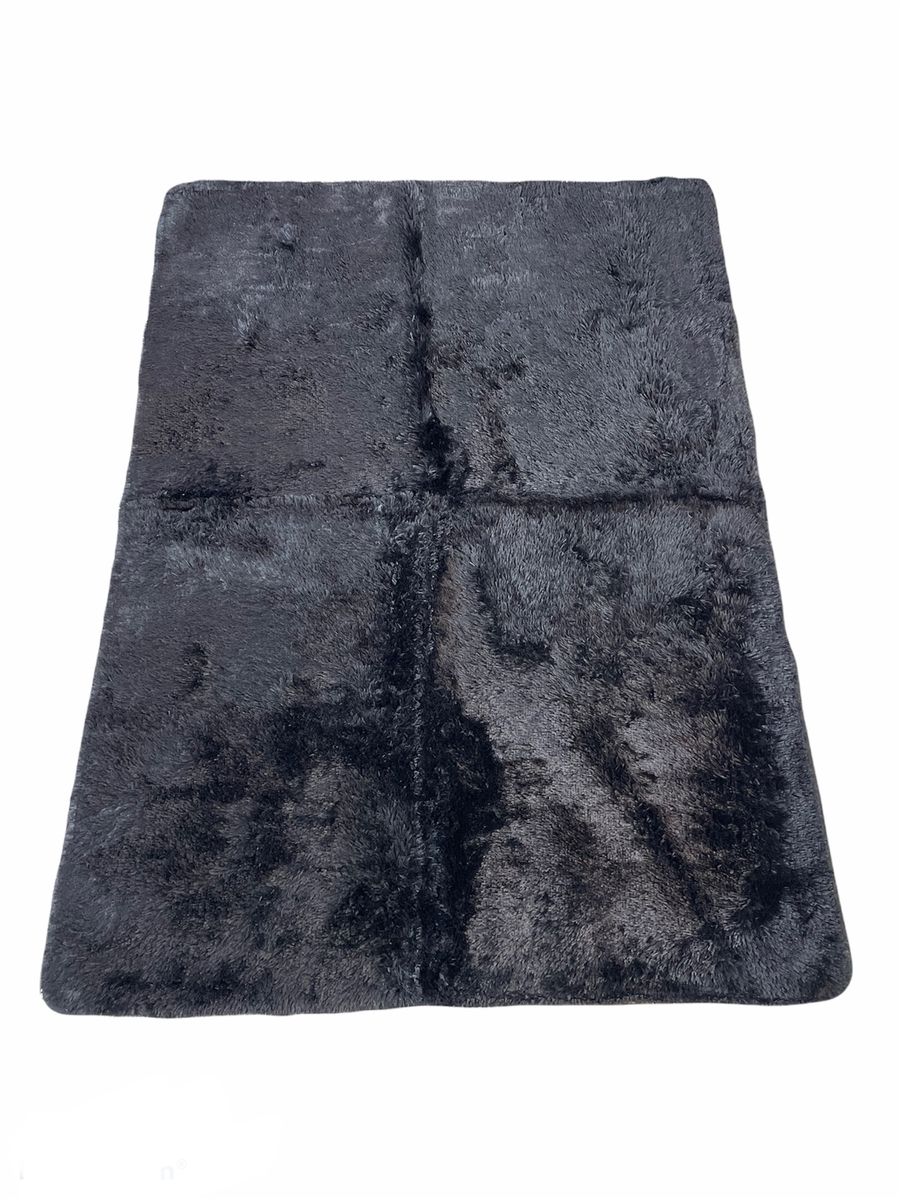 Fluffy Black Rug