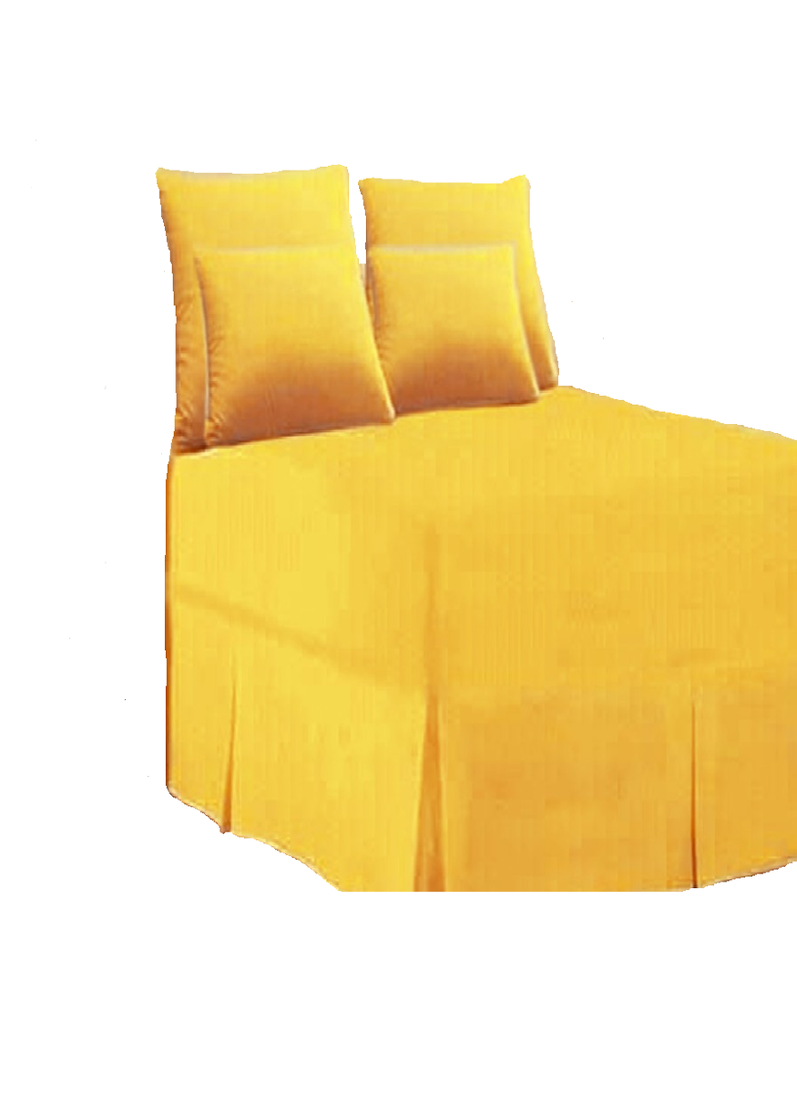5 Piece Yellow Bed Sheet Set - Queen