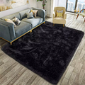 Fluffy Rug - Midnight Black