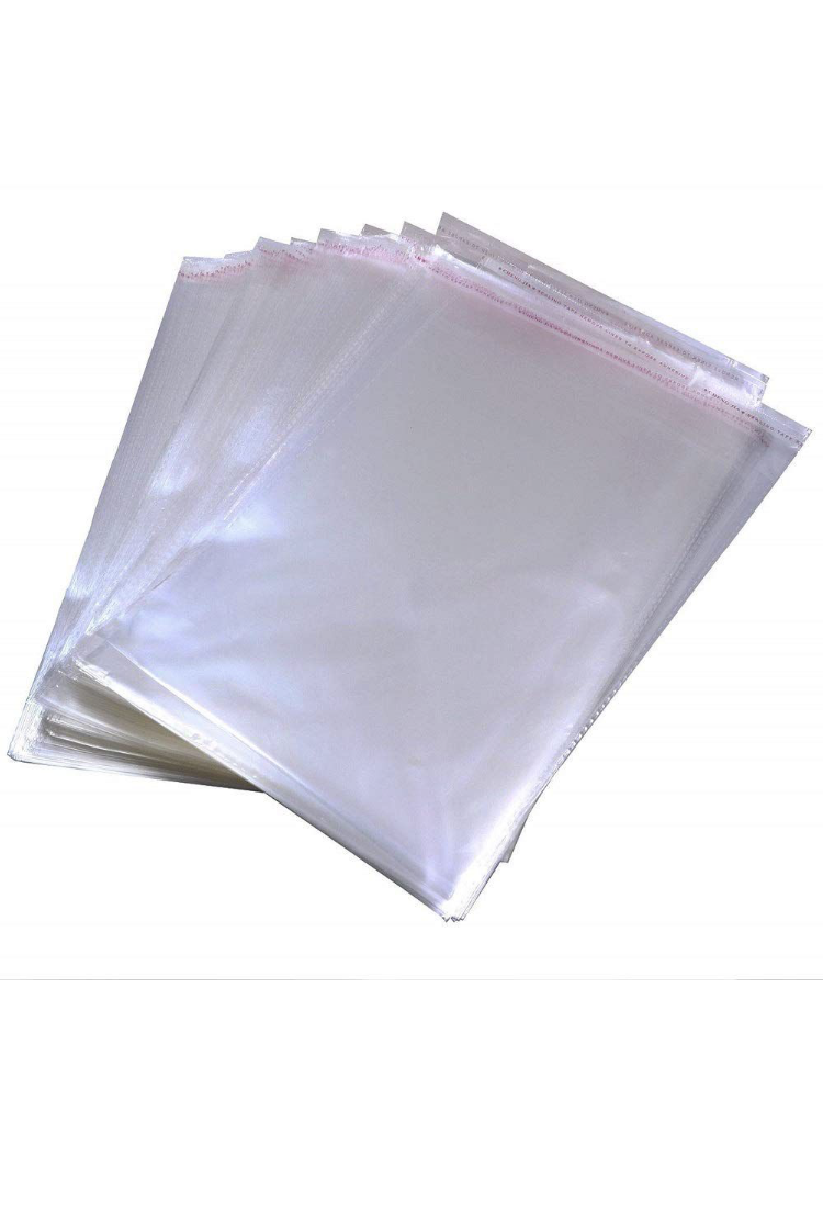 Self Adhesive Clear Plastic Poly Bags 100 units - A5 (148 mm x 210 mm)