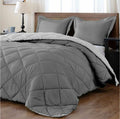 Dream World Reversible 5 Piece Comforter set - Charcoal