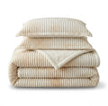 SMTE Corduroy Plush Bedding Blanket - Soft Luxury Bed Throw - Gold, White