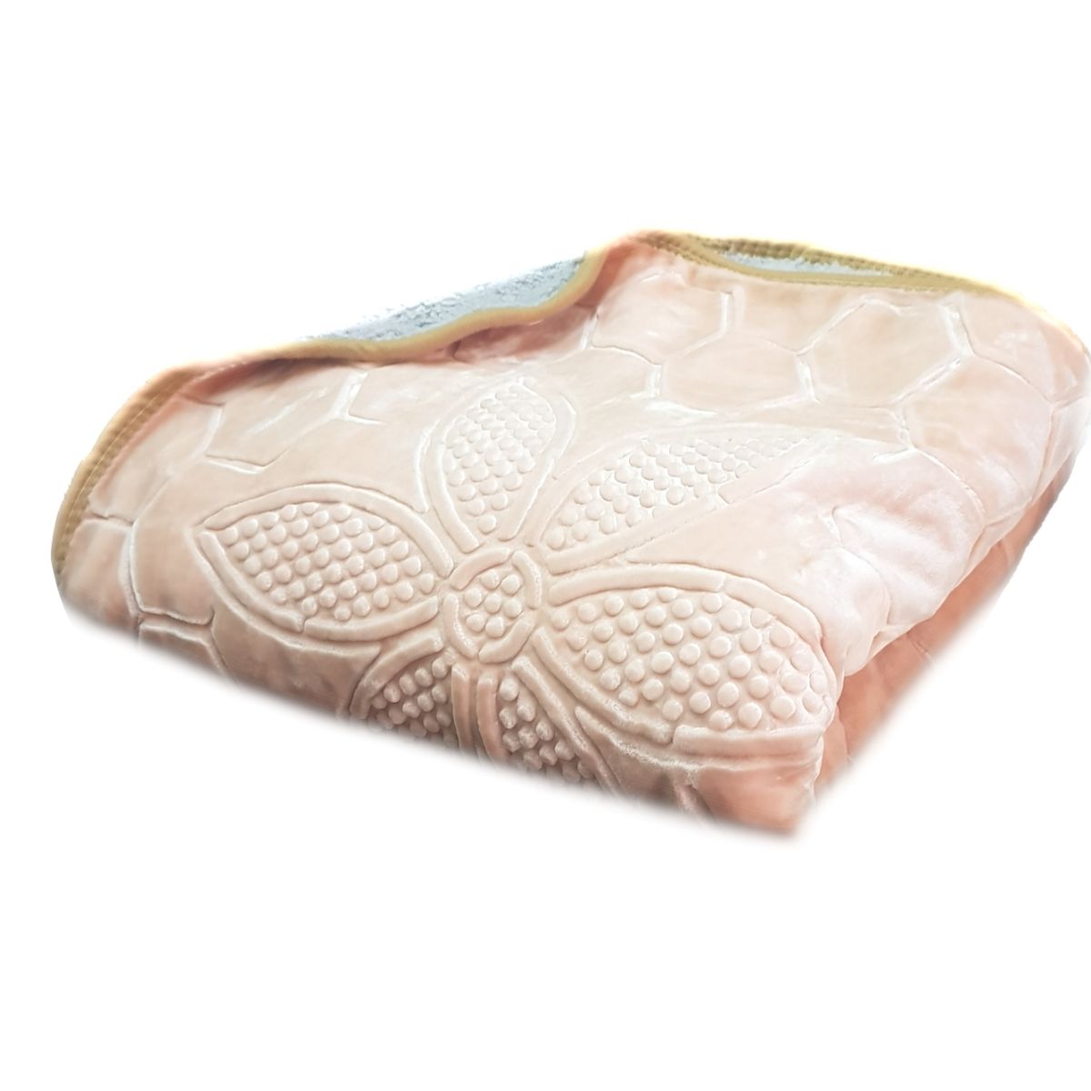 Warm Exclusive 2 in 1 Luxury Fleece Blanket For Winter - Carnation Pink