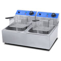 6L + 6L  Stainless Steel Double Tank Electric Fryer